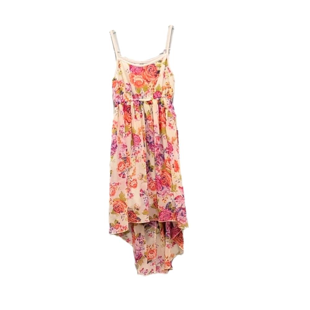 Girls. Floral Asymmetrical dress. Size:8